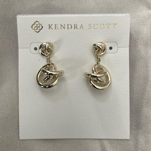 Kendra Scott Gold Presleigh Love Knot Drop Earrings